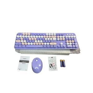 MOFII Wireless Keyboard and Mouse Combo, 2.4G Retro Typewriter Wireless